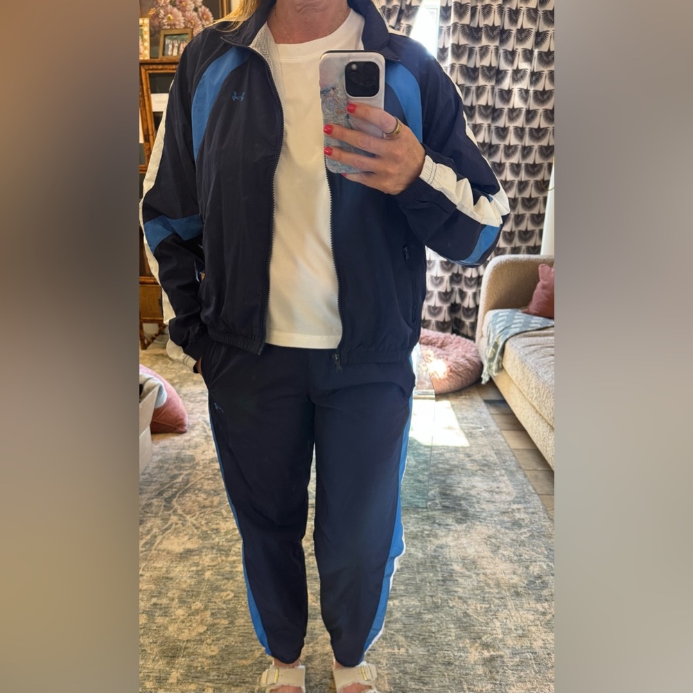 Under Armour Women’s Navy and Blue Windbreaker pant set